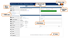 Image of the Home page with numbered items as described in the above text