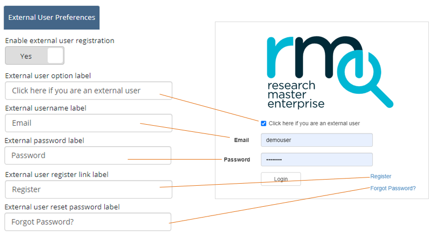 Screenshot with fields listed in this table
